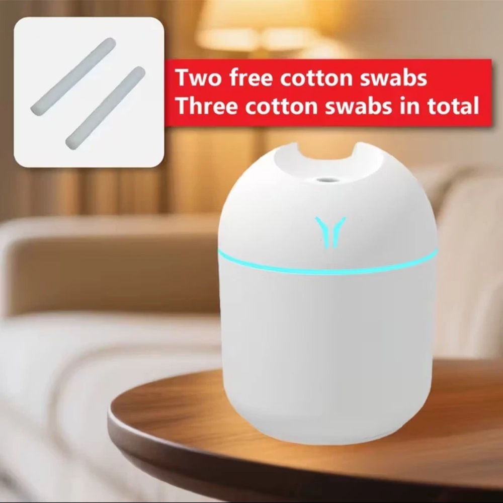 White Humidifier with Blue Light